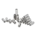 thumbnail image 2 of 20Pcs Hex Coupling Nut 304 Stainless Steel Rust Proof Female Thread M5 Connector Nut Silver, 2 of 5