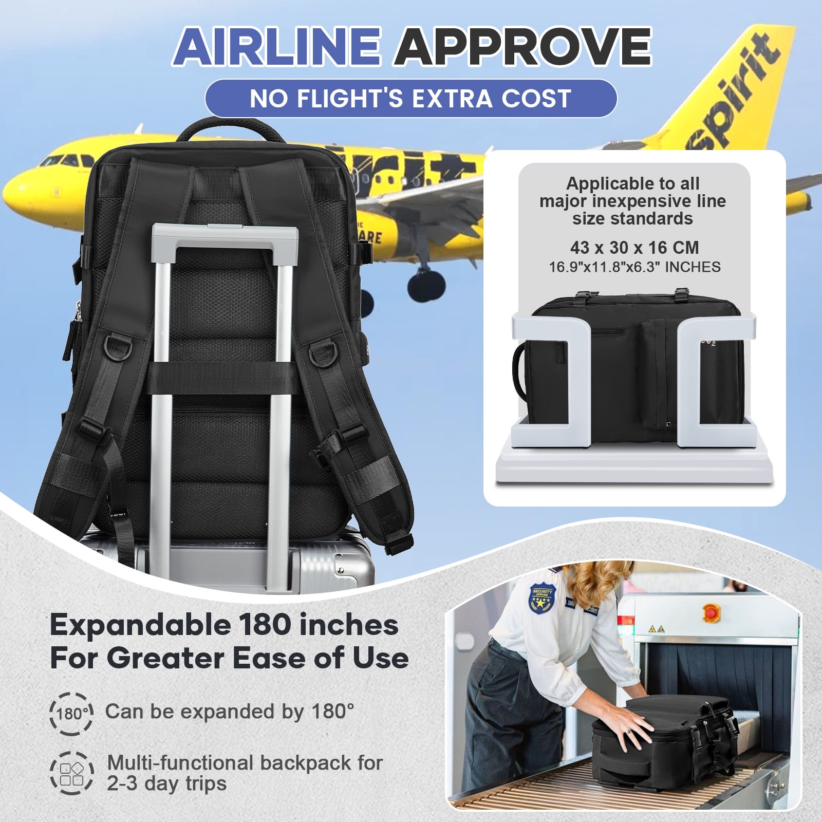air backpack travel BYED Vacpack with Detachable Bag,60L Vacuum with Usb Charging Port and Pump, Carry on Backpacks with Vacuum Compression,Suitable for Short Trip and Business To meet your travel belongings storage needs BEIS Air Collection The Air
