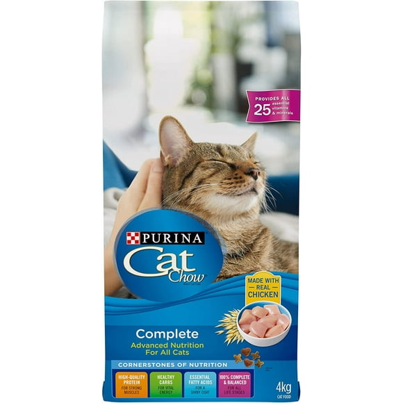 Nourriture Sèche Complète Cat, Nutrition Avancée pour Tous les Chats 4 kg