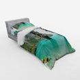 thumbnail image 3 of Ambesonne Tropical Bedding Set 4 Pcs, Beach Cruising Journey, Queen, Green Brown, 3 of 3