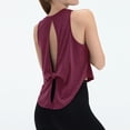 thumbnail image 5 of Women's Sports Loose Tailcoat Beautiful Back Yoga Tank Top for Fitness, Workout, and Athletic Wear,Red,L, 5 of 5
