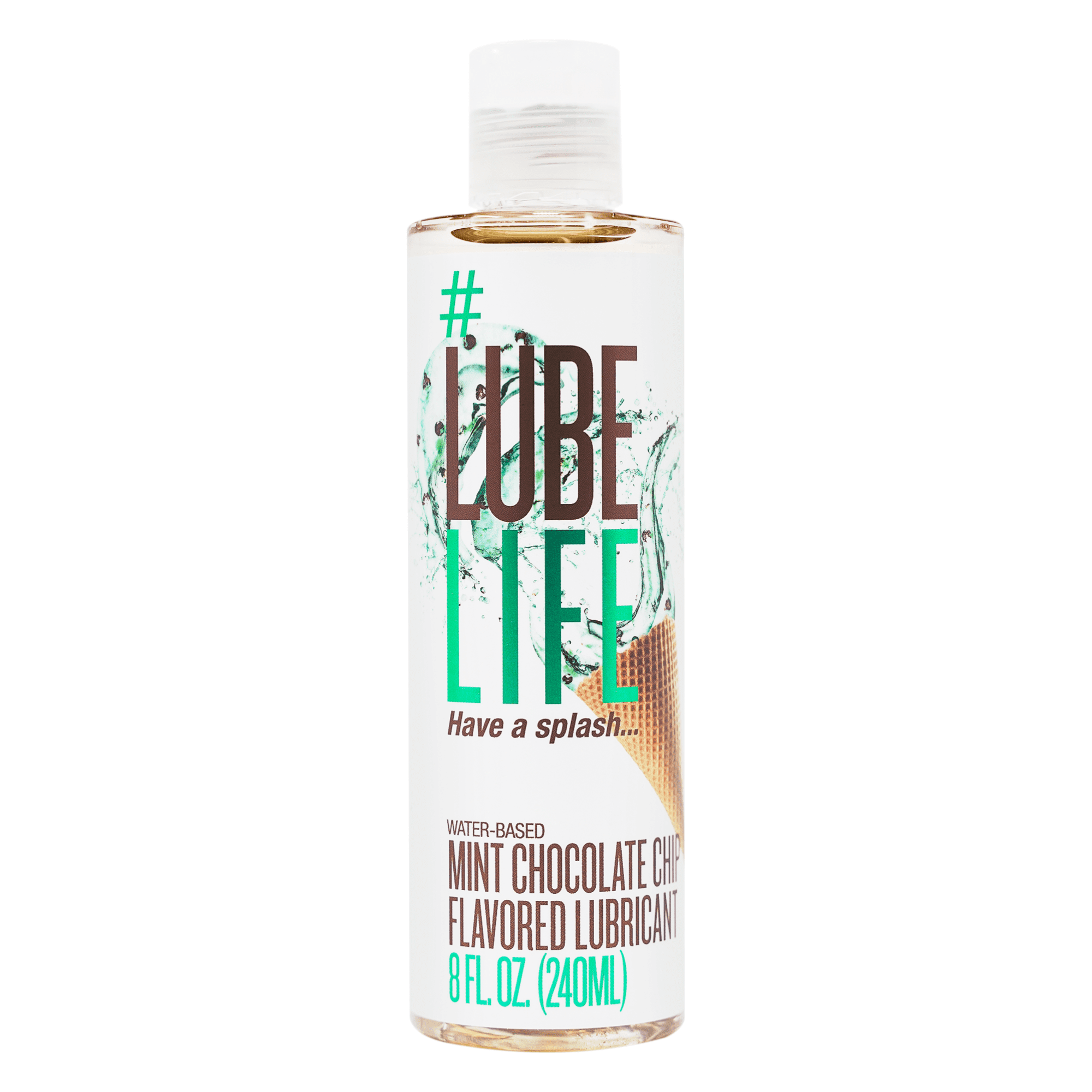 LubeLife WaterBased Mint Chocolate Chip Flavored Lubricant, Personal