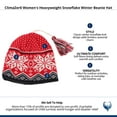 thumbnail image 4 of ClimaZer0  Heavyweight Snowflake Winter Beanie Hat (Women), 4 of 4