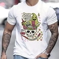 thumbnail image 2 of 【New Arrival】Oogie Boogie Loops Nightmare Before Christmas T-Shirt, Halloween Cereal Graphic Tee, Retro Spooky Cotton Top, Unisex Short Sleeve, 2 of 8