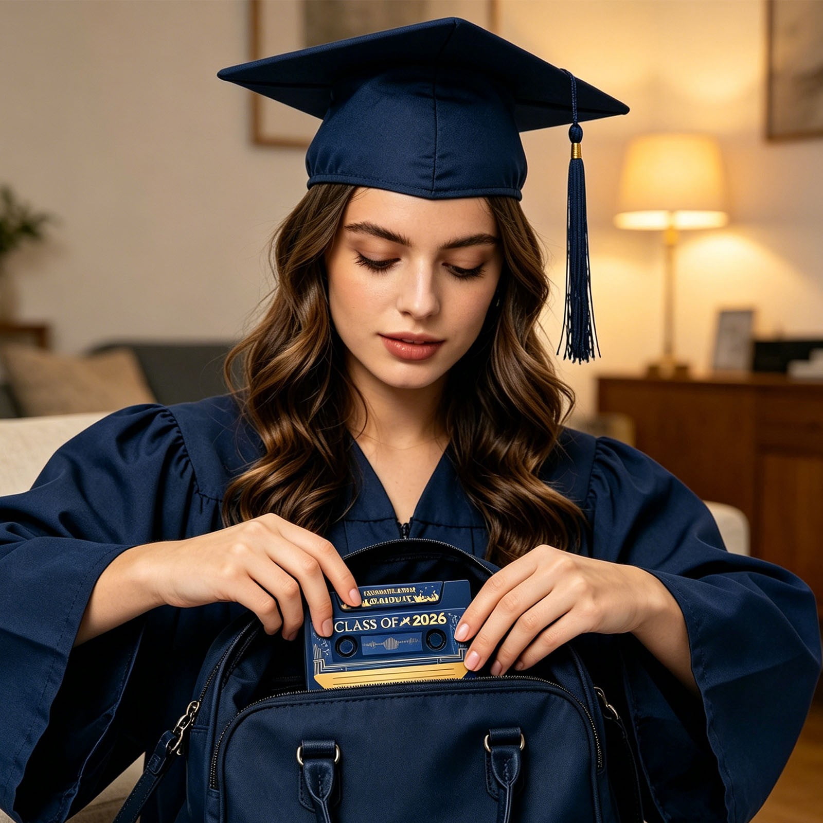 2026 Graduation Season Voice Message Card: A retro cassette-style message card for recording creative graduation wishesâthe gift for classmates and teachers,Blue