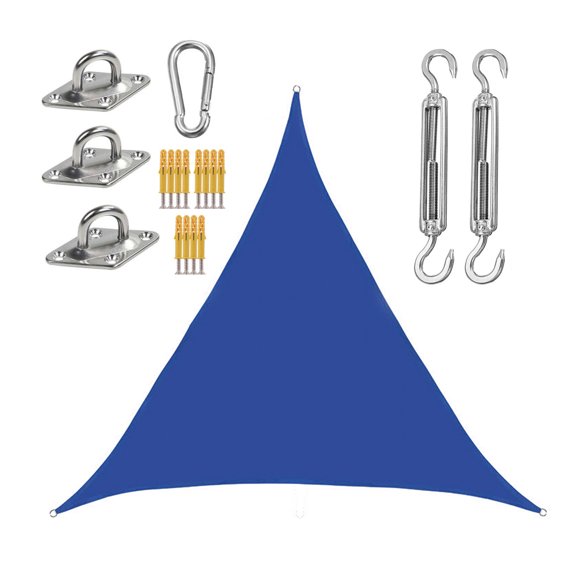 Sunshade Sail Windproof Tear-Resistant Patio Reasonable Durable 3 Meter 3*3*3M Oxford Cloth Triangle Garden Awning