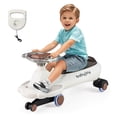 thumbnail image 1 of Babyjoy Wiggle Car with Hauling Rope Ride on Toy with Under-Seat Storage &  Swing Car Beige, 1 of 10