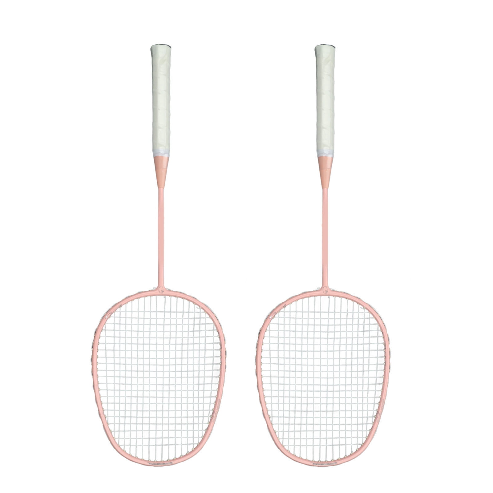 LAZIOEGR K169 Glassy Carbon Alloy Straight Racket Badminton Set with Anti-Skid Handle, Lightweight Portable Double Racket for Kids Boys Girls Outdoor Backyard Play, Multicolor, 2 Piece Count