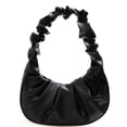 thumbnail image 2 of Solid Color Pleated PU Shoulder Underarm Bag Women Large Top-handle Handbags, 2 of 9