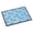 Blue, variant on Watercolor Cinderella Shoe in Blue Doormat 24x36