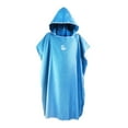 thumbnail image 2 of Microfiber Surf Poncho Changing Robe Wetsuit Soft for Swim Medium Blue, 2 of 6