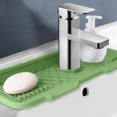 thumbnail image 5 of Fmxomd 17" Longer Faucet Mat for Kitchen Sink [5°Slope Fast Self-draining]Bathroom Kitchen Sink Splash Guard Silicone Sink Faucet Mat Kitchen Sink Area Tidy Splash Faucet Guard Draining Mat, 5 of 9