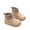Khaki, variant on Krdevn Children's Winter Solid Color Snow Boots for Boys and Girls Non Warm Boots with Wool Thickening,Toddler Girl Shoes,Boys Shoes,Size:12-13 Years