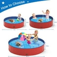 thumbnail image 4 of IGUOHAO Dog Pool PVC Hard Plastic Pet Swimming Pools Foldable Kiddie Pool Portable Wading Pool Kids Pools for Backyard Plastic Kiddie Pool for Large Dogs, 4 of 7