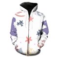 thumbnail image 1 of Sudadera con capucha y cremallera para hombre, diseño abstracto de hojas de plantas, talla grande, genial, con capucha, estampado 3D, unisex, divertida, estilo hip hop, manga larga, para adolescentes., 1 of 6
