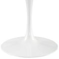 thumbnail image 2 of Tulip Table, 54” Round White Modern Dining Table, 2 of 4