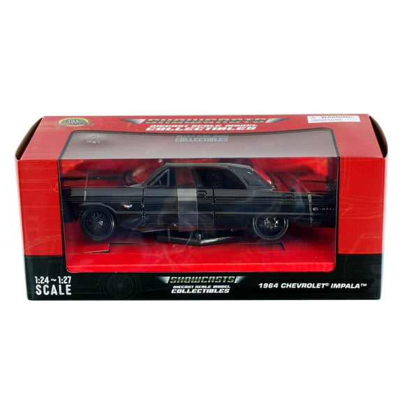 1964 Chevy Impala Hardtop, Black - Showcasts 77259BK - 1/24 Scale Diecast Model Car