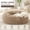 Brown, variant on Calming Donut Dog Bed for Large Dogs, Fluffy Faux Fur Plush Pet Bed, Cozy Warming Round Cushion, Jumbo Size Anxiety Relief Cat and Dog Cuddler