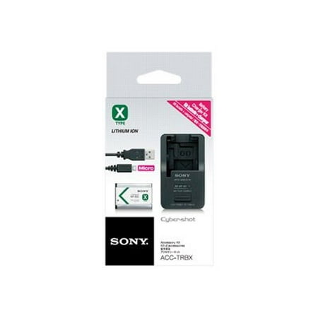 Sony ACCTRBX Battery Charger, Battery and USB Cable (Black)