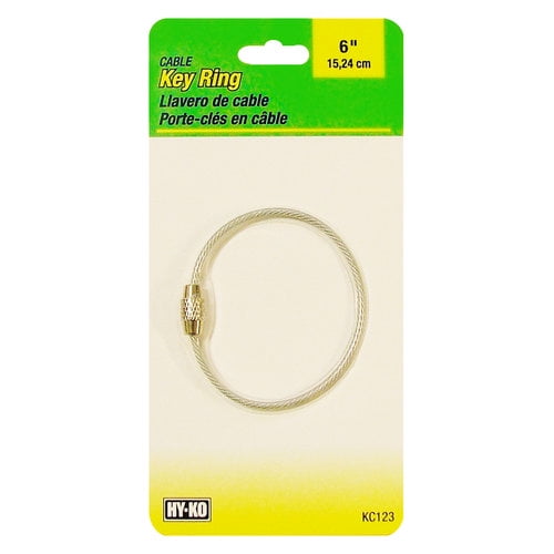 HY-KO 2GO Cable Key Ring, 6"
