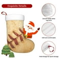 thumbnail image 5 of Disketp Vintage Baseball Christmas Stockings, Xmas Stocking for Family Holiday Season Décor, Personalized Holiday Indoor Decorations, 5 of 7