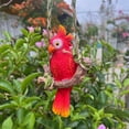 thumbnail image 2 of 5.5in Hanging Parrot Swing Resin Garden Statue, Outdoor Bird Sculpture for Patio Balcony Yard Decoration, Lifelike Animal Ornament for Home Guesthouse Porch Decor, 2 of 4