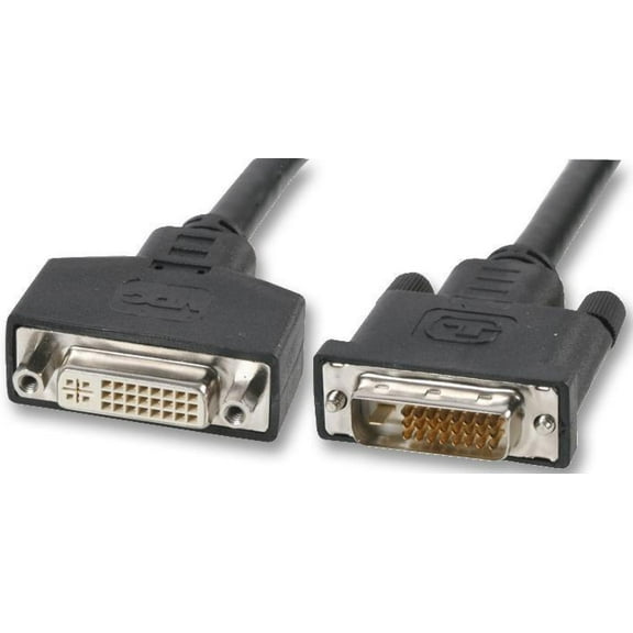 VDC - DVI-D Dual Link Male to Female Lead, 5m Black