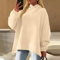 thumbnail image 4 of hotojiny Oversized Sweatshirt for Women Casual Long Sleeve Thermal Shirts Windproof Loose Fit High Low Pullover Fall Fashion Tops, 4 of 5
