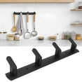 thumbnail image 4 of Wall Coat Rack, Rust-resistant Classic Minimalist Style Strong Row Hooks  For Bathroom For Bedroom 4 Hooks, 4 of 8