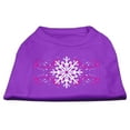 thumbnail image 6 of Christmas Screenprinted Dog Shirt, "Pink Snowflake Swirls", 6 of 6