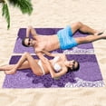 thumbnail image 6 of GZHJMY Beach Towel for Women Girls, Purple Flower Silhouette Bath Towel, Oversized Lightweight Sport Towel, 31x51 Inch, 6 of 7