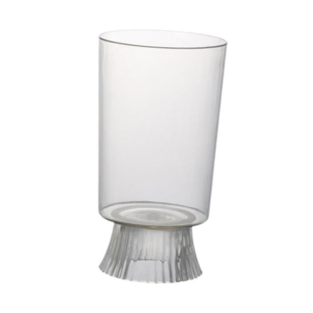 Jarrón transparente decorativo elegante irrompible moderno para centros de mesa, jarrón para ramos Estilo D