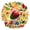 2A-35pcs, variant on 35pcs Fresh Fruit Stickers Vegetable Kids Stickers Nature Graffiti Stickers for Fridge Suitcase Laptop