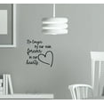 thumbnail image 2 of Memorial Wall Decor Forever In Our Hearts Quote Family Stickers Decals 11x11.5-Inch Black, 2 of 5