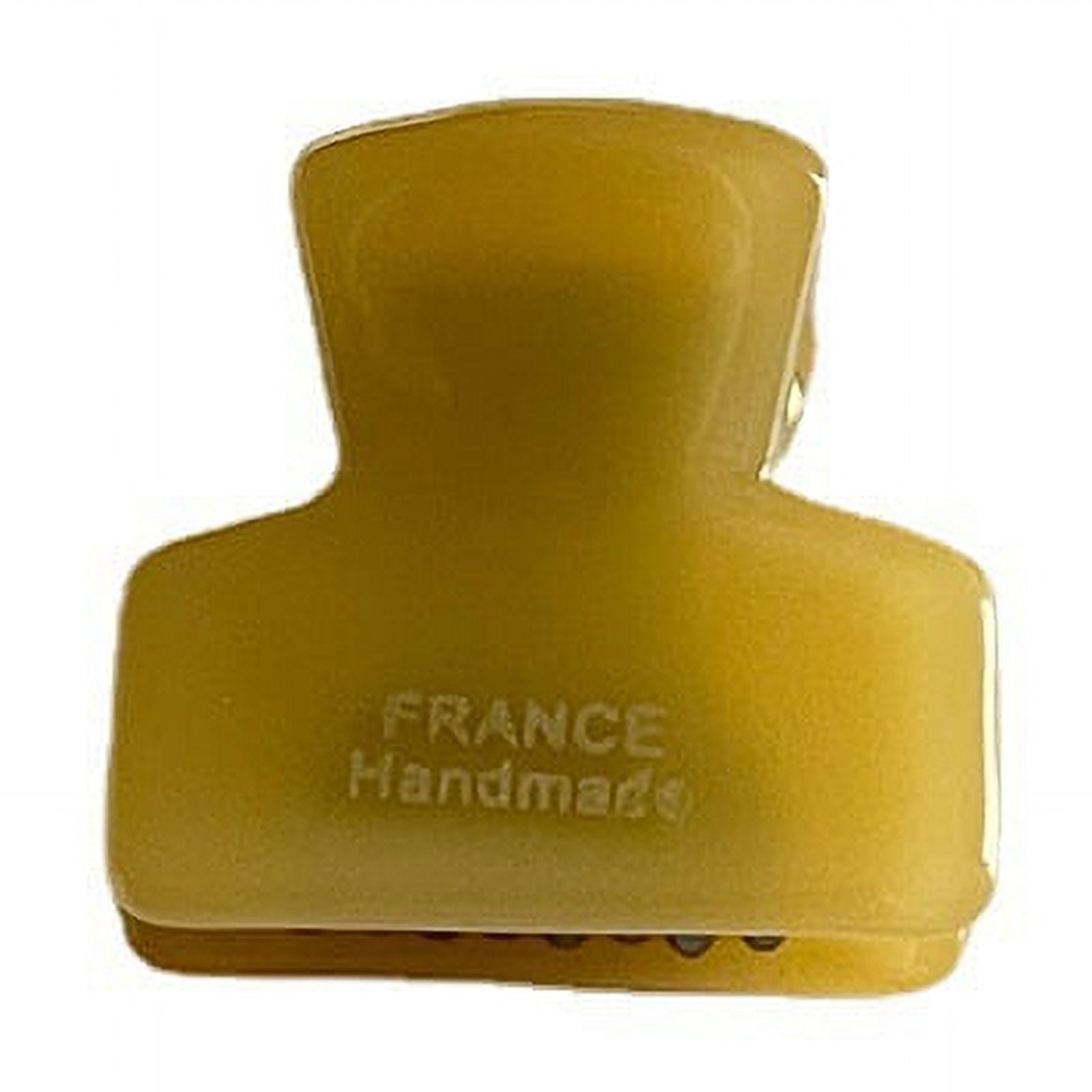 FRANCE Gold Label Mini Tortoise Shell Solid Color Hair Claw Clip - Elegant Fringe and Side Hair Accessory