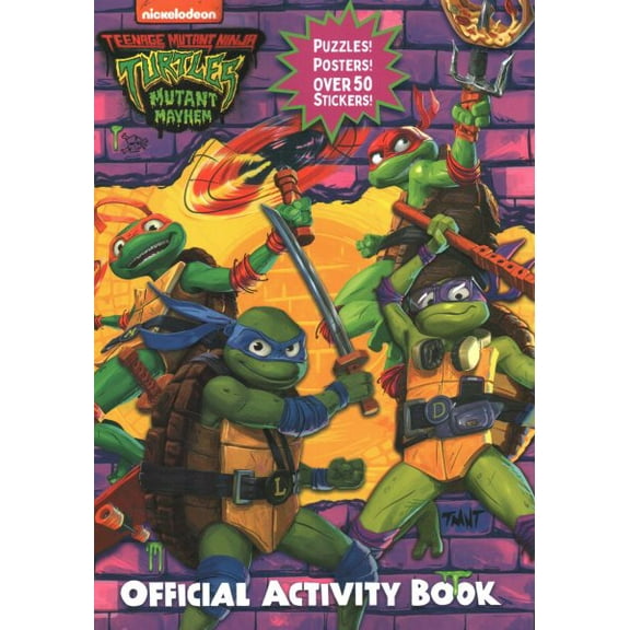 Pre-Owned Teenage Mutant Ninja Turtles: Mutant Mayhem: Official Activity Book (Paperback) 059364686X 9780593646861