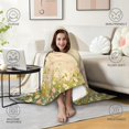 thumbnail image 4 of Vintage Wildflower Butterfly Wearable Blanket Hoodies for Women Men Adults Butterfly Lovers Cozy Warm Beautiful Floral Butterflies Hooded Blankets for Home Couch Decor 50x60 Inch, 4 of 5