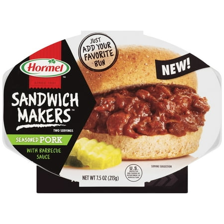 Hormel Sandwich Makers Seasoned Pork with Barbecue Sauce 7.5 oz.