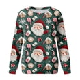 thumbnail image 7 of Futezty Women Christmas Sweatshirts 3D Digital Print Novelty Pullover Tops Funny Santa Xmas Tree Graphic Holiday Outfits, 7 of 7