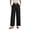 5531-BLACK, variant on Linen Pants Women Wide Leg Casual Palazzo Pant Summer Baggy Flowy Khaki Vacation Pants with Pockets L