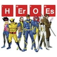 thumbnail image 2 of Men's Marvel Periodic Table of Mutant Heroes  Baseball Graphic Tee White/Black Large, 2 of 4