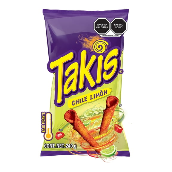 Botana de maíz sabor chile limón 240g