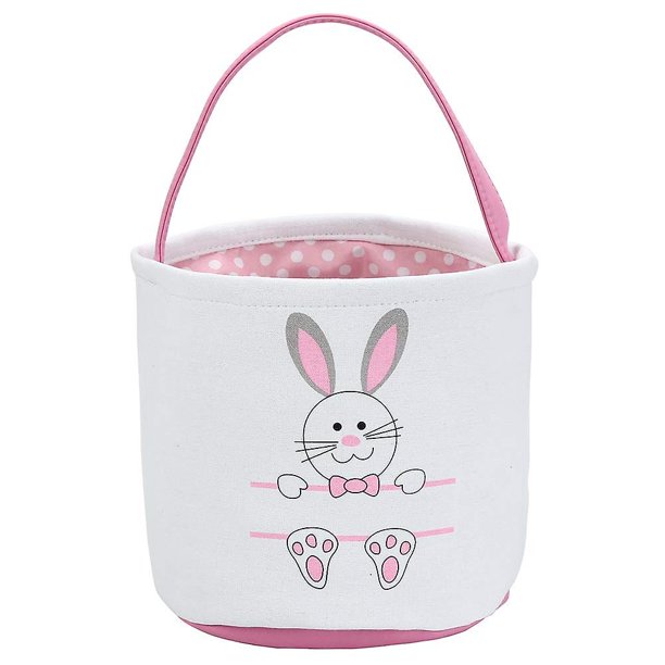 Cesta de Conejito de Pascua YONGSHENG canasta de Algodón Personalizada con Estampado de Conejo