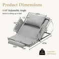 thumbnail image 2 of Electric Adjustable Bed Backrest with Safety Rails - 300 lbs Capacity, 4-68° Lift Range, Machine Washable Cover - Ideal for Elderly, Pregnancy, Patient Care & Mobility Assistance, 2 of 9