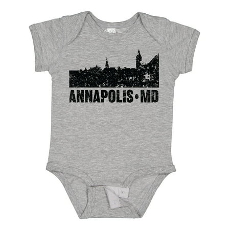 

Inktastic Annapolis Skyline Grunge Gift Baby Boy or Baby Girl Bodysuit
