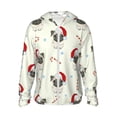 thumbnail image 2 of Lsque Christmas Pug Dog UPF 50+ Lightweight Sun Protection Men's Women's Long Sleeve Shirt, Hoodie Performance -Small, 2 of 9