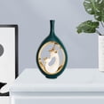 thumbnail image 1 of Ceramic Vase Flower Pot Hollow Animal Deer Nordic Minimalism Modern Sculpture For Arrangement Home Bookshelf Decoration , Alto de Alto de BLESIY jarrones de flores decorativas, 1 of 8