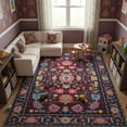 thumbnail image 5 of Purple Area Rug, 8x10, Soft, Non-Slip, Washable, Indoor, 5 of 8