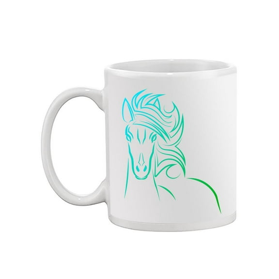 Horse In Lines Mug - SPIdeals Designs,
