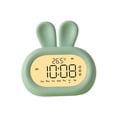 thumbnail image 1 of jifeng Rabbit Kids Digital Alarm Clock Adult Nursery Snooze Backlight Night Light Green, 1 of 9